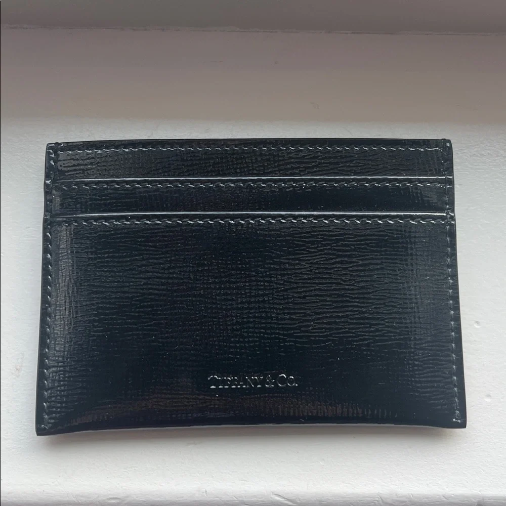 Tiffany & Co. Card Holder Wallet - Black Patent leather